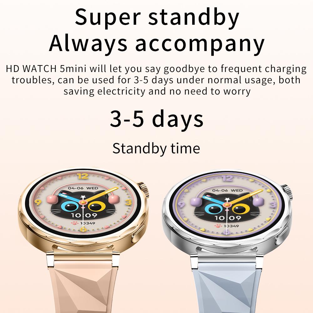 SACOSDING Amoled Screen Women Smart Watches Bluetooth Call Smartwatch Voice Assistant Heart Rate Compass Sport Watch