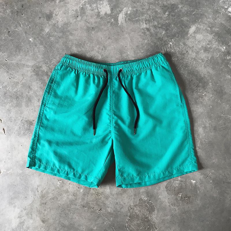 Summer Men's Casual Shorts Candy Colored Five Quarter Pants Men's Sports Loose Quick Drying Thin Beach Pants Shorts Men’s