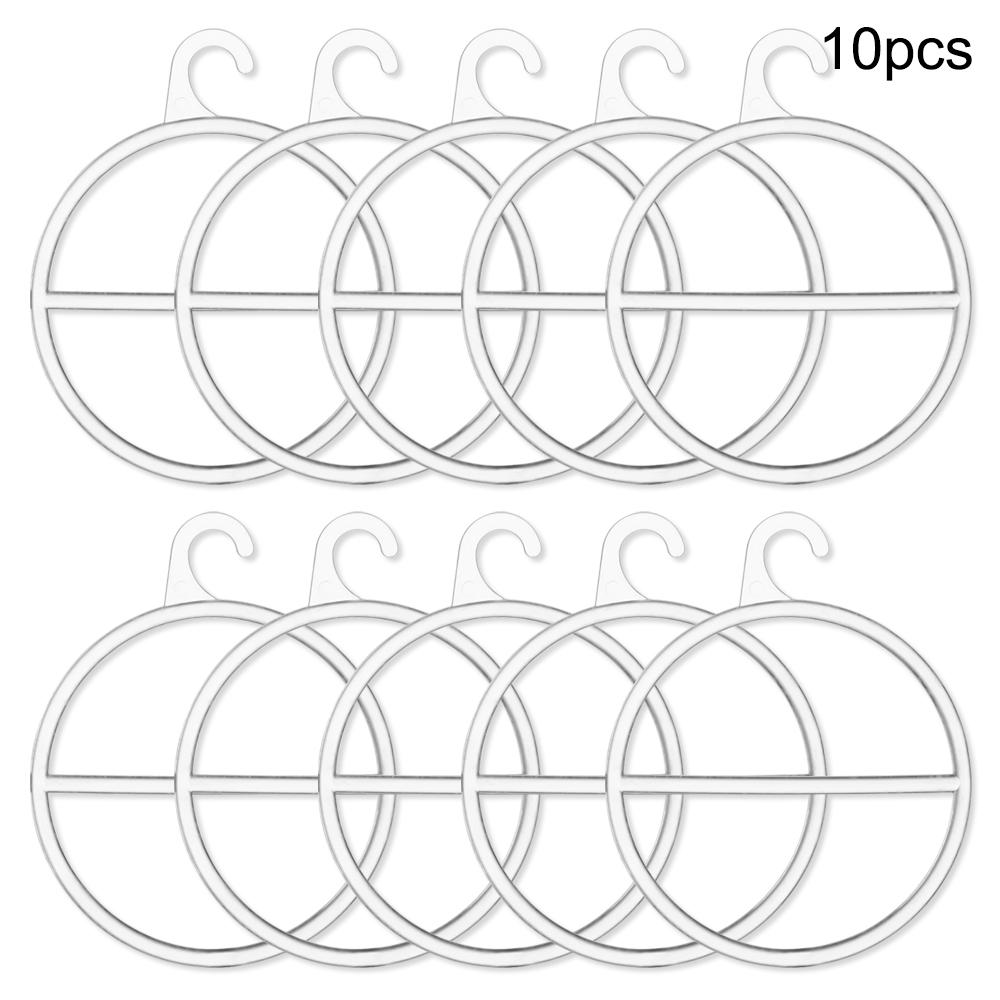 Saving Multi Purpose Closet Organizer Storage Racks Circle Shape Scarf Hanger Tie Clothes Rack