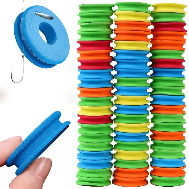 50 шт. Органайзер для лески из пены ЭВА - Держатель для крючков для нахлыстовой рыбалки, Неводонепроницаемая катушка для хранения Рыболовное снаряжение и оборудование для рыболовов Рыболовное оборудование