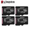 Kingston 64G 100MB/s 128G/256G/512G Micro Sd Canvas Select Plus microSDXC Card Up To 100MB/s A1 Class 10 UHS-I U1 U3 SDCS2/64GB/128GB/256GB/512GB