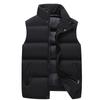Down Cotton Jacket, Vest, Autumn and Winter Men's Coat, Thick and Oversized Sleeveless Cotton Jacket, Warm Vest for Men