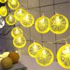 Lemon-shaped Lemon Orange Light 2m String Light Decoration Fairy Light Home