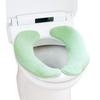 OKA Toilet Seat Cushion Angel Toilet Seat Green Double Use (Velcro Type)