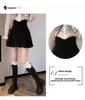 2024 Spring Women's High Waist Slim Anti-Exposure A-Line Skirt - Fashionable Korean College Style