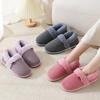 Winter Couple Bag Heel Slippers Indoor Plush Cotton Shoes Fluffy Fur Non Slip Slippers Men Casual Soft Soled Shoes