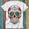 Sugar Skull Dia De Muertos Fashion Art T Shirt Top Tee 511