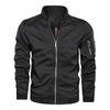 Spring And Autumn Youth Men's Stand Collar Zipper Casual Jacket Men's Coat