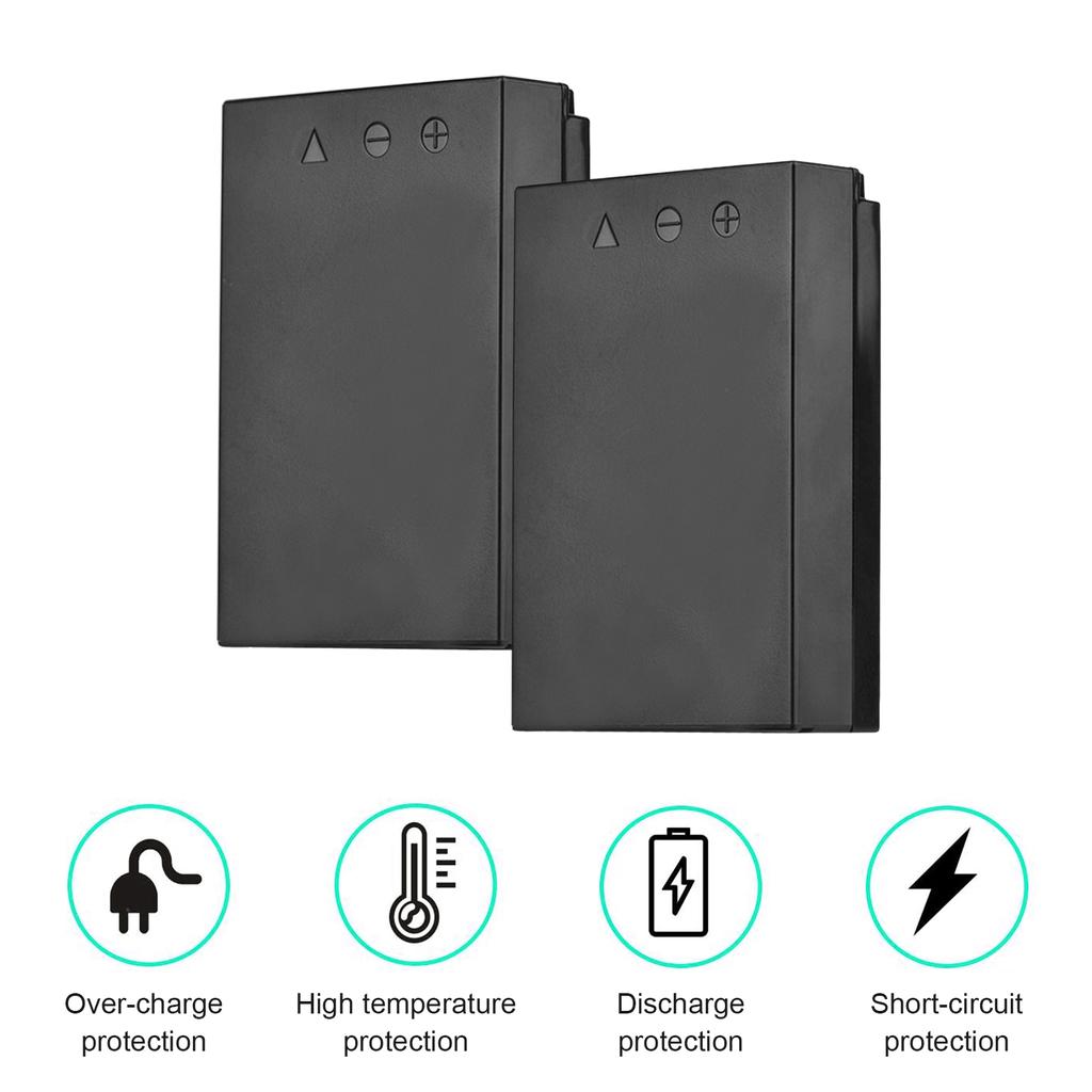 Andoer LP-E12 USB Intelligent Charger & Battery Kit 1PCS Dual Channels Camera Battery Charger +