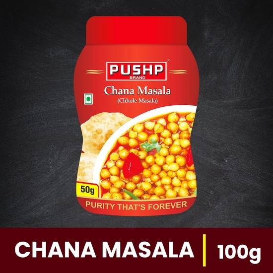 Pushp Brand Channa Masala Jar 50gm (Pack of 1)