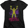 A&E Designs Creature from The Black Lagoon Womens T-Shirt Gillman Black Tee
