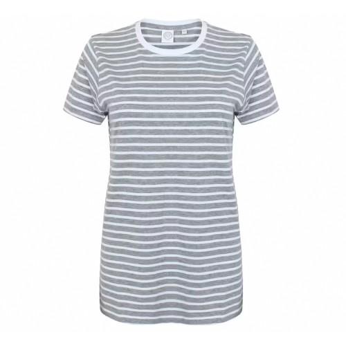 SF Men Unisex Adult Striped Heather Regular T-Shirt