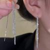 Elegant Baby's Breath Tassel Threader Earrings: Chic, Exquisite, Dazzling, Long Design for Women