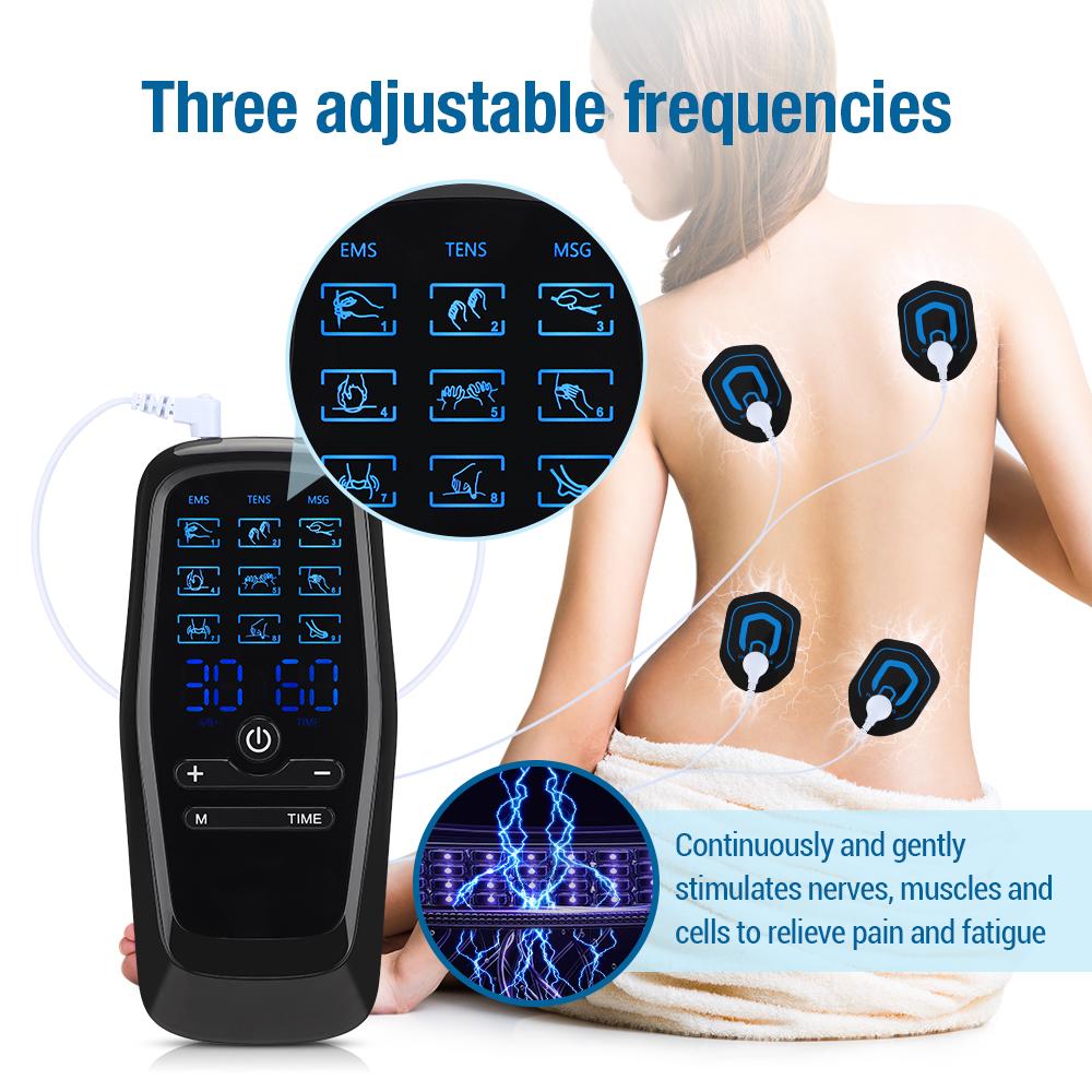 Household Massage Therapy Electric Muscle Stimulator 9 Modes 30 Gears Dual Pulse Dual Output Physiotherapy Instrument  Massager