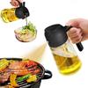 Sprayer For Cooking 2 In 1 Olive Oil Dispenser Bottle For Kitchen 470ml Premium Glass Oil Bottle Food-Grade Oil Mister For Air F