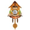 Cuckoo Clock Antique Wooden Cuckoo Birdhouse Wall Clock Home Decor Hanging Cuckoo Clock Auto Swing