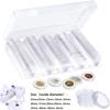10~100pcs 21-45mm Transparent Plastic Coin Holder Coin Collecting Box Case for Coins Storage Capsules Protection Boxes Container