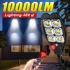 10000lumens Led Solar Lights Outdoor Street Lamp with Motion Sensor Remote Control 6000mAh ABS Waterproof Garden Wall Lamp