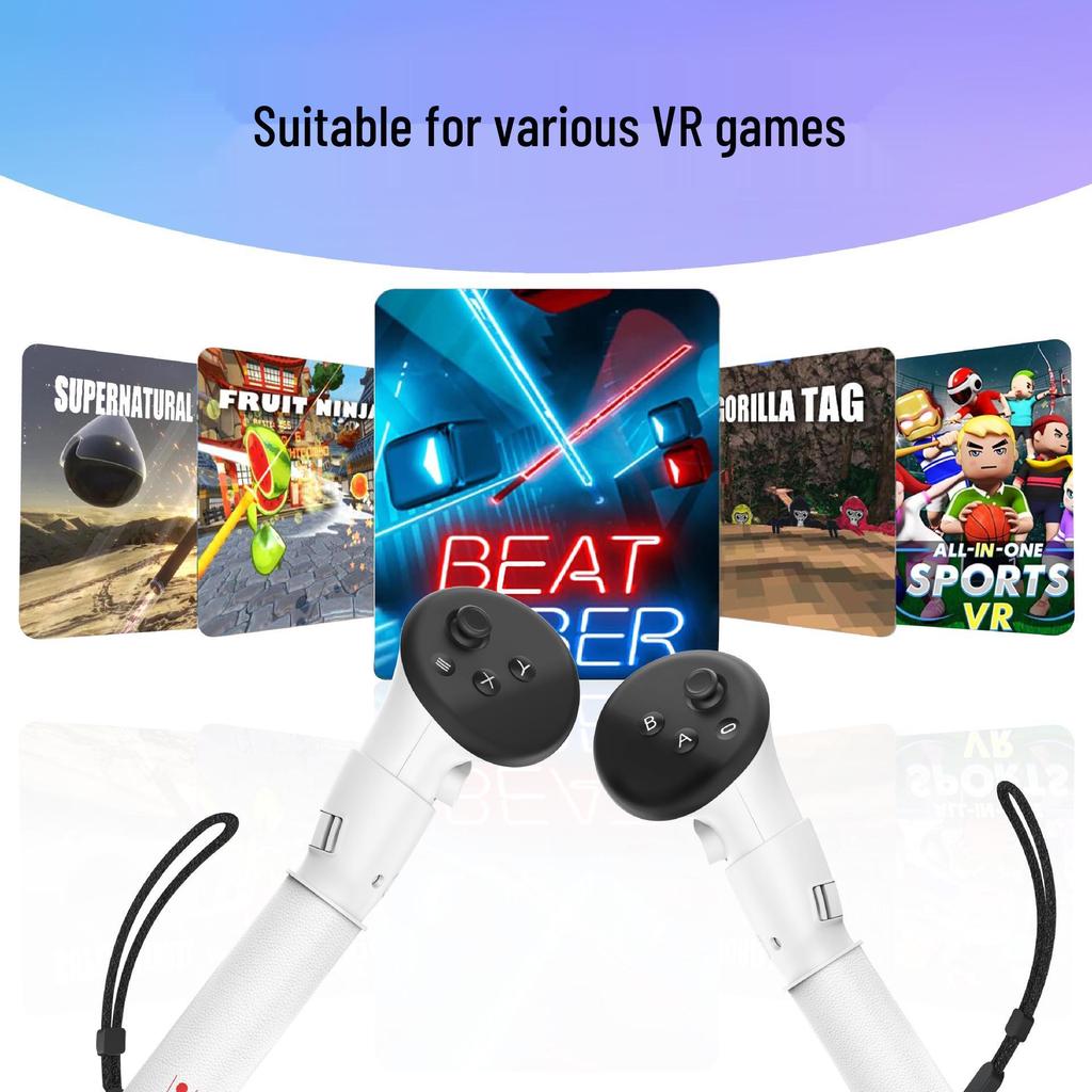 2-Section VR Lightsaber Golf Accessories for MetaQuest 3/Quest 3 Controllers