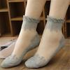 Fashion Lace Ruffle Ankle Soft Mesh Knit Frill Women Trim Women Transparent Socks