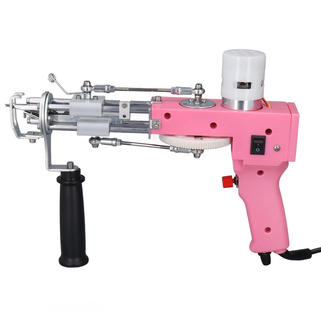 2 In 1 Rug Tufting Machine DIY Hand Crafted Adjustable Speed Flexibility Electric Carpet Gun