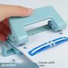 Morandi Color Metal Puncher for Loose-Leaf Inner Pages and Financial Document Binder
