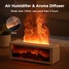 Aroma Air Humidifier Flame Fireplace Essential Oil Diffuser Aromatherapy Diffusers Air Humidifier for Home with Light & Remote