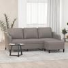 VidaXL 3-seater Sofa with Footrest Taupe 180 Cm Fabric, Sofa, Sofa with Footrest, Three-seater Sofa, Sofa 3201142