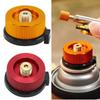 Outdoor Camping Hiking Stove Burner Adaptor Split Type Furnace Converter Connector Auto-off Gas Cartridge Tank Cylinder Adapter