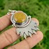 Round Natural Ocean Jasper Engagement Trendy Artisan Pendant 925 Sterling Silver