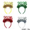 2026 New Year's Eve Glitter Headband - Colorful Party & Carnival Headwear for Festive Celebrations.