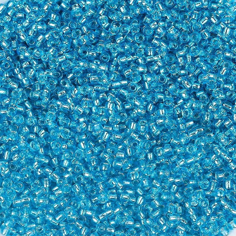2mm Colored Transparent Silver Core Glass Seed Beads for DIY Jewelry Accessories