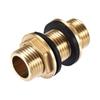Brass Tube Adaptor G1/2 G3/4 G1 Male Hose Fitting Tube Connector  Water Tanks, Brass, Gold Tone