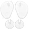 Invisible Flip Flop Sandals Forefoot Pad Silicone Slip Resistant Half Yard Heel Pad Toe Separator Pads Massage Insoles Inserts