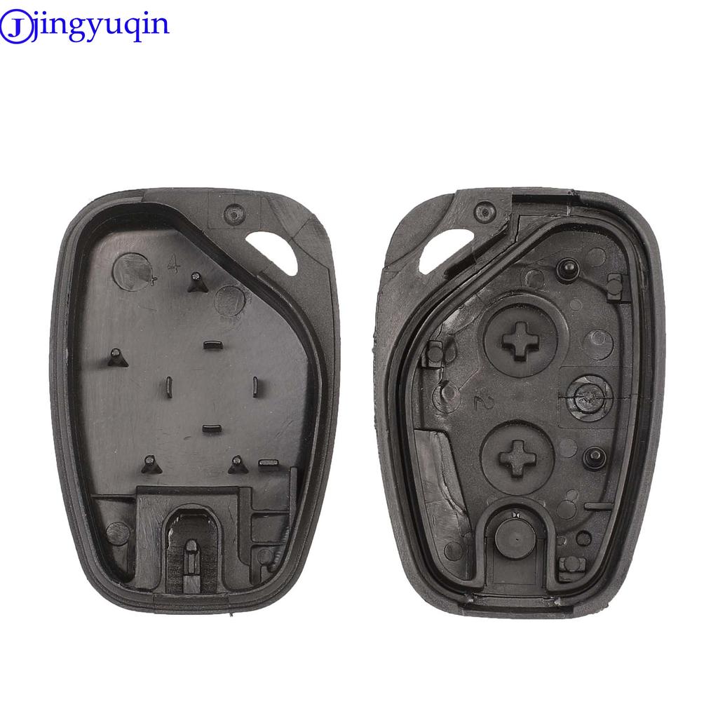 Jingyuqin 2 Button Remote Car Key Shell Cover Fob Case For Vauxhall/Opel Vivaro/ Renault Movano Trafic Renault Kangoo Blank