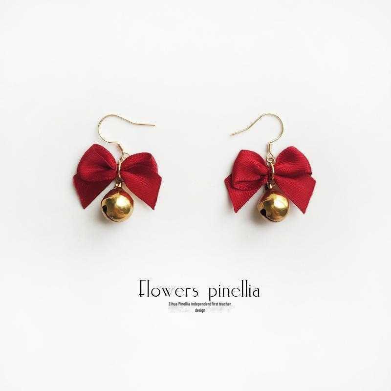 Ankola Red Festive Earrings for Women - 2025 Trendy Retro Style, Perfect for Chinese New Year Celebrations.