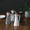 Ceramic Spice Bottle Salt and Pepper Shakers Large-capacity Home Kitchen Storage Tool Sealed Soy Sauce Vinegar Bottle Oil Can