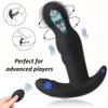 360° Prostate Massager Rotating Anal Vibrator Silicone Male Butt Plug Anus Vibrating Sex Toy For Men G-Spot Stimulation
