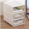 Stationery Storage Box Drawers Desk Storage Box Office Cabinet Save Space Organizer Stackable Bathroom Cosmetic Desk Organizer