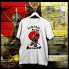 Bloody Samurai T-shirt Japanese Ronin with Katana Kanji Bushido White T-Shirt XL