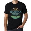 Men’s Vintage Tee Shirt Graphic T Shirt Mountain Explorer TODORKA Deep Black