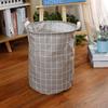 Collapsible Storage Basket Waterproof Printed Multi-purpose Sundries Clothes Basket Household Supplies