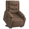 VidaXL Electric Recliner Chair Brown Fabric 3310276