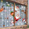 New Year Windows Stickers Cartoon Snowman Fairy Snowflake Santa Claus Christmas Window Wall Sticker Self-adhesive Decoration