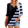 3/4 Sleeve Tops For Women Casual Ruffle V Neck T Shirts  Work Blouses Dressy Tunic Tops