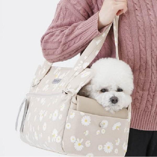 Canine Carrier Daisy Dog Carrying Bag In-flight Cushion Included, Korean Pet Shampoo