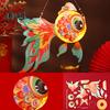 Goldfish Lantern DIY Assembly Handheld Lantern for Kids Battery Powered Chinese Traditional Lantern for Mid-Autumn Festival Spring Festival
