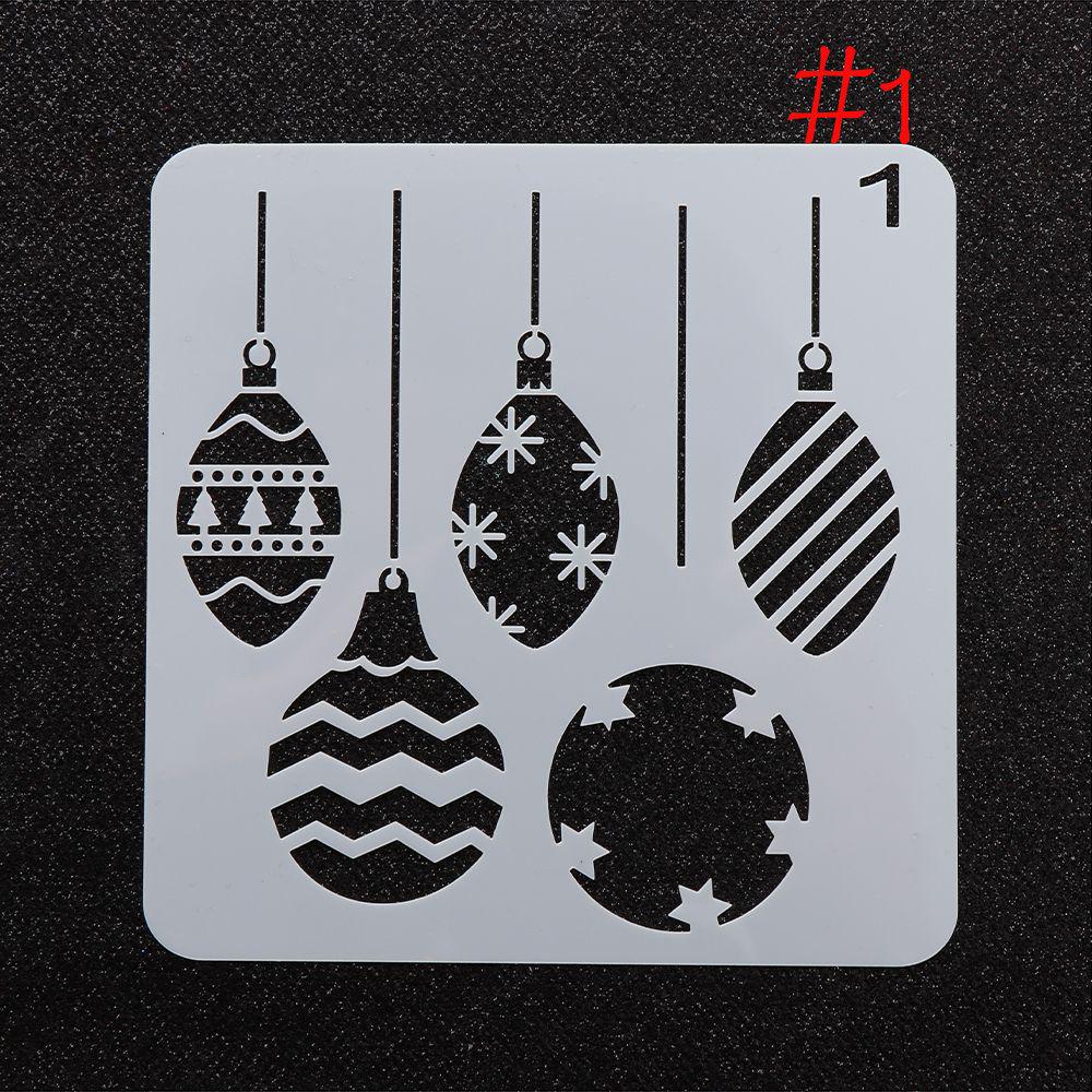 Layering Paper Card Wall Painting Scrapbooking Flower Template Embossing Christmas Hollow Stencils