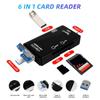 OTG SD TF Card Reader High-speed Transmission Type-C USB 2.0 Micro USB Memory Card Adapter Plug and Play For Laptop Support 512GB