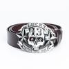 Trendy Men's Belt Skull Retro Board Buckle Belt Personalized Belt